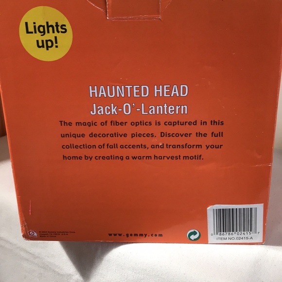 VTG Jack O Lantern Gemmy Michael’s LED light up silly face Witch hat Halloween - Picture 8 of 11